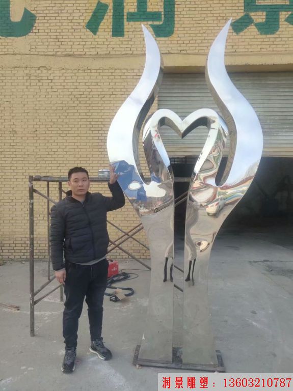 不锈钢医院雕塑制作过程 医院雕塑半成品1 不锈钢医院雕塑制作过程 医院雕塑半成品1